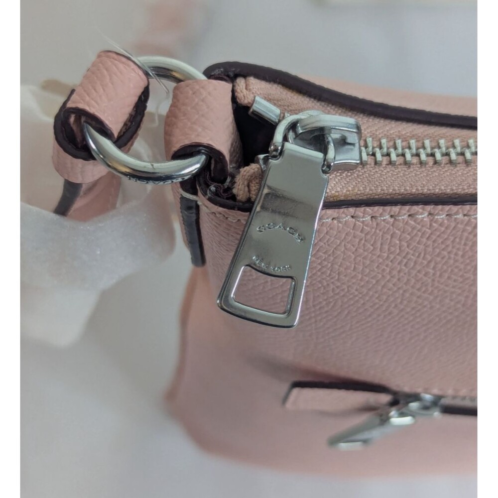 COACH Women's Rowan File Bag in Crossgrain Leather (Light Pink) NWT - Picture 8 of 10